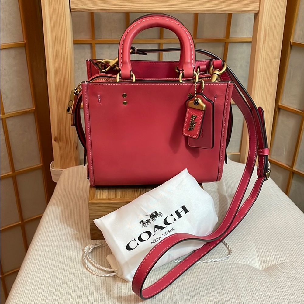 Coach Pink Satchel Bag